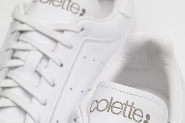 Adidas stan smith 2025 all white colette