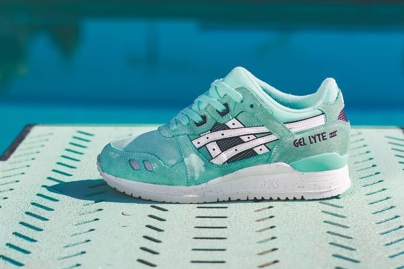 asics gel lyte iii mint green