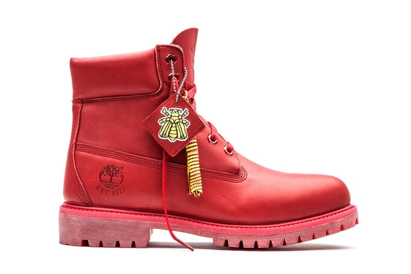 Boys hot sale red timberlands