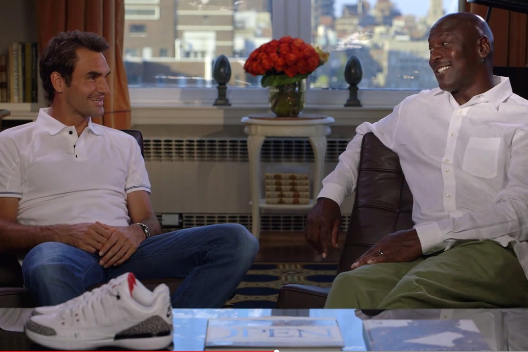 Jordan Federer Roger Federer and Michael Jordan Talk Sneaker Design in