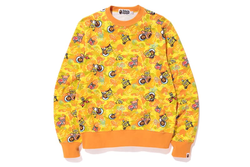 Bape x hot sale spongebob hoodie