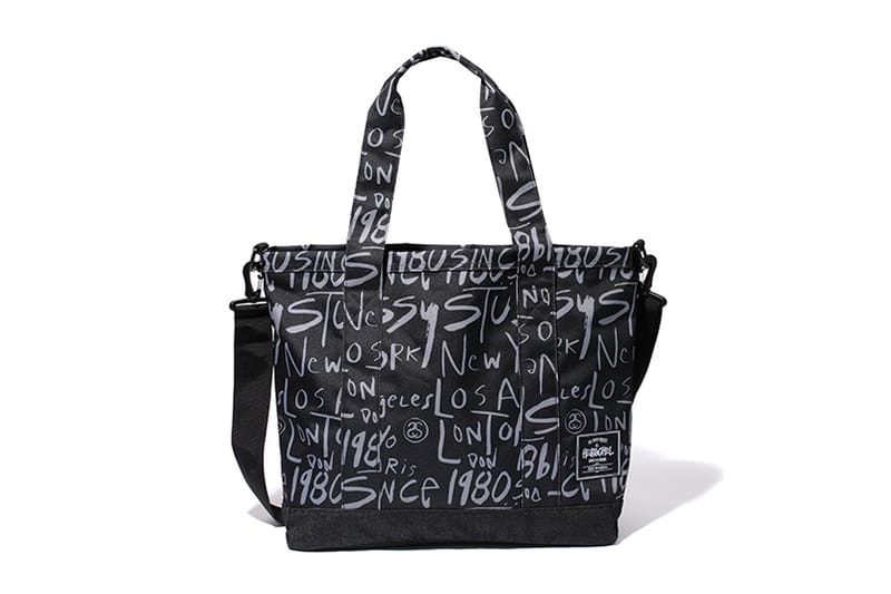 Black stussy x herschel supply discount co cities large duffle bag