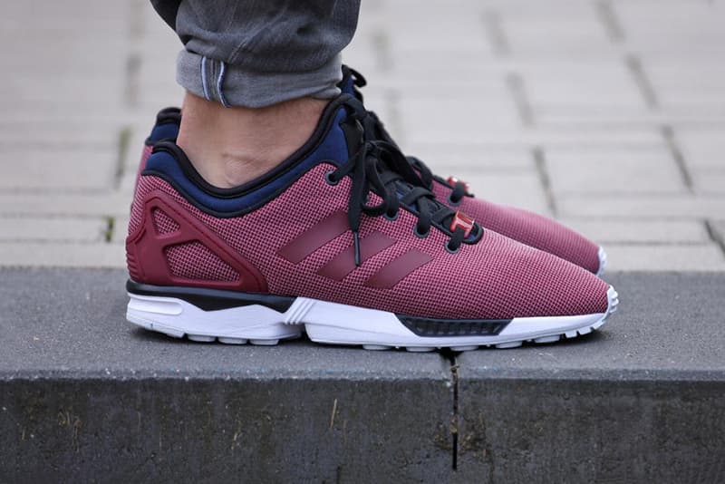 adidas zx flux burgundy