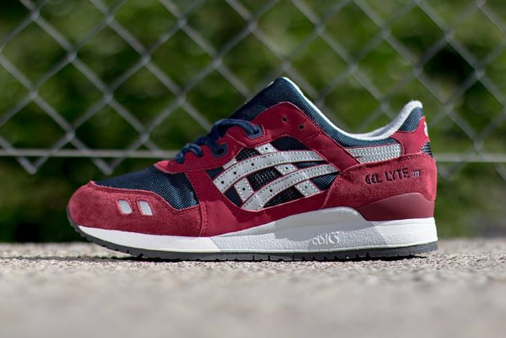 Asics gel lyte clearance navy burgundy