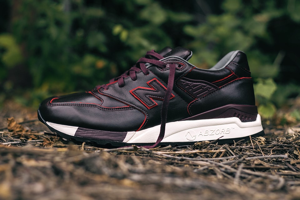 Horween Leather x New Balance M998DW &quot;Brown Burgundy Mix