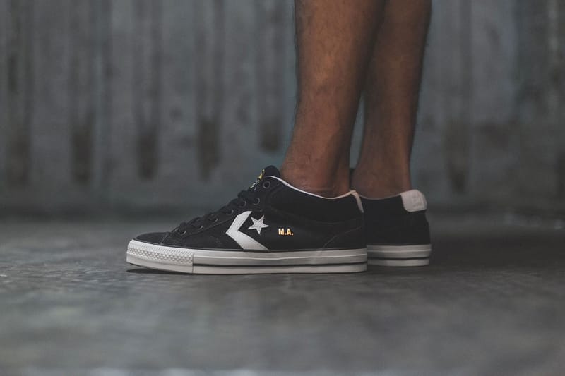 Converse star discount player leather black