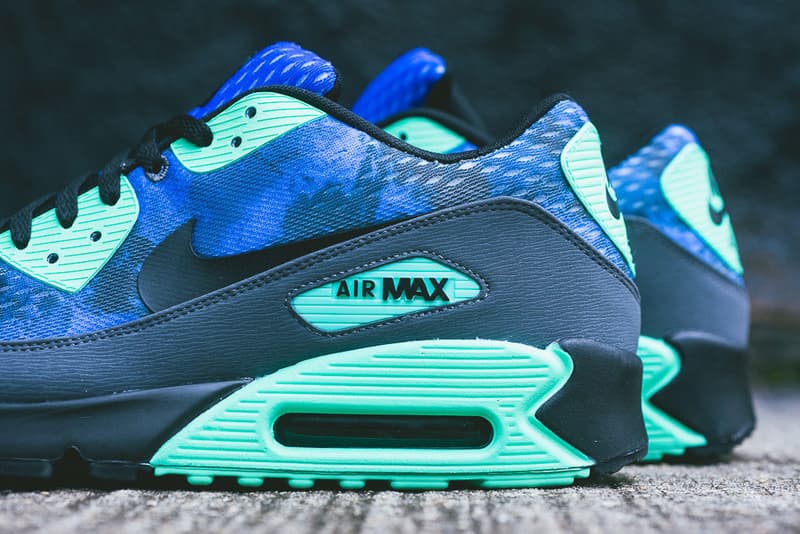 Nike Air Max 90 Comfort PRM Hyper Cobalt/Black-Dark Grey-Green Glow | Hypebeast