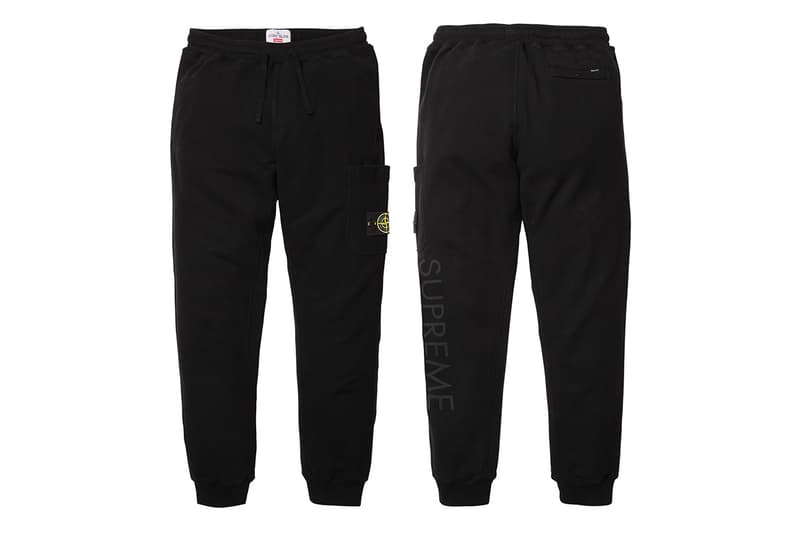 supreme x stone island joggers