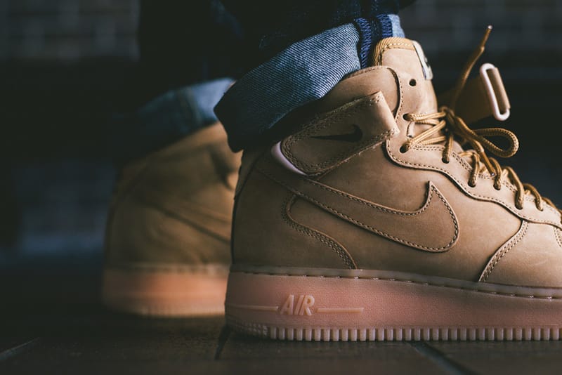 Nike af1 mid on sale wheat