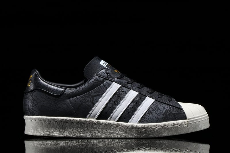 Adidas originals superstar 80s - sneakers laag - core black/vapour grey outlet metallic