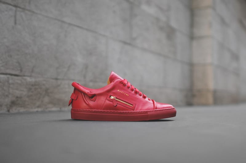 Buscemi 50mm Low Top Red Sneaker Hypebeast