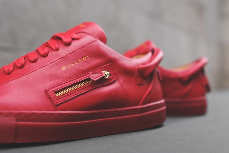 Buscemi 50mm Low Top Red Sneaker Hypebeast