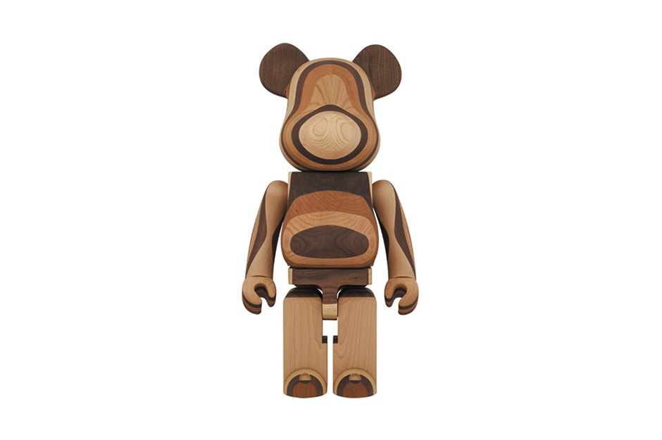 Игрушка Karimoku x Medicom, 1000% многослойная древесина, медвежий кирпич