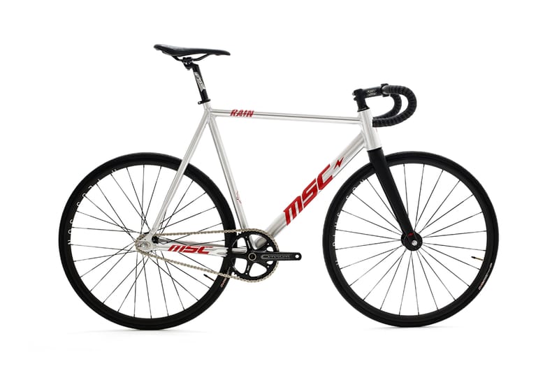 White discount track bike