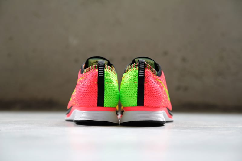 Flyknit racer neon green sale