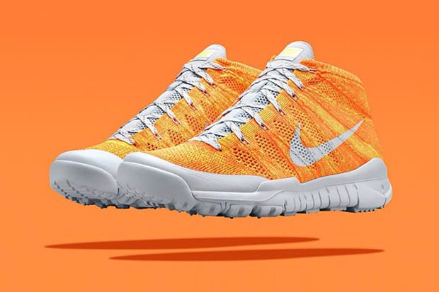 Orange best sale flyknit trainer