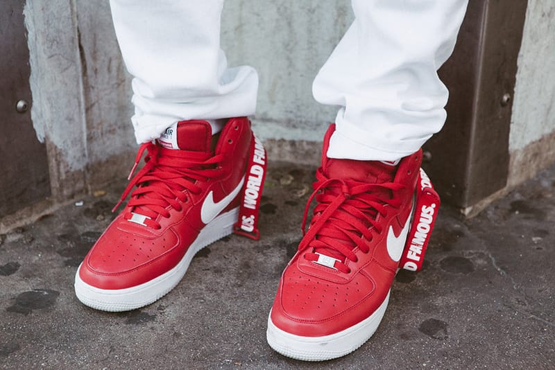 Supreme x Nike 2014 Fall/Winter Air Force 1 High Collection ...