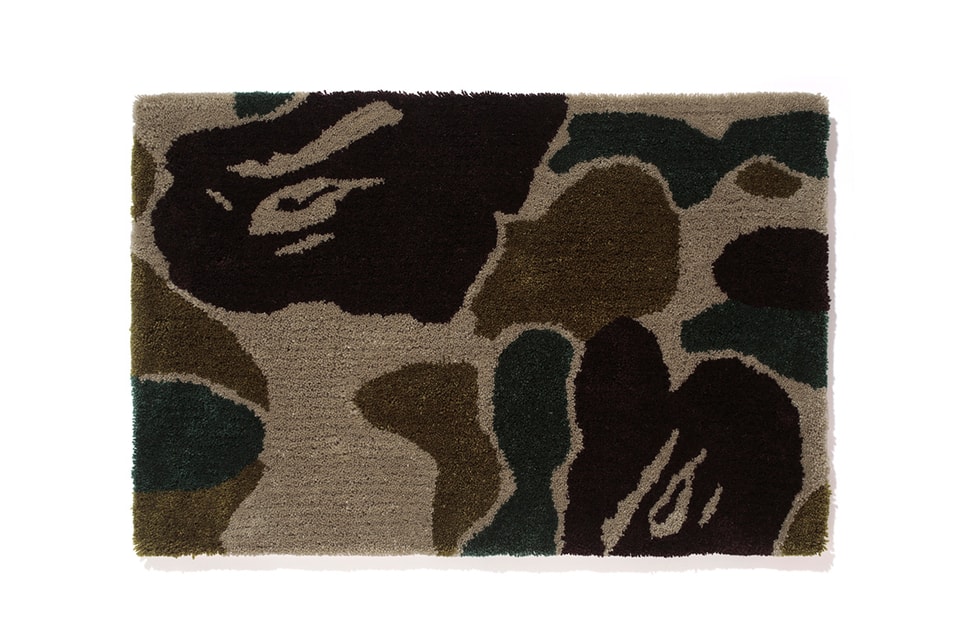 A Bathing Ape BAPE GALLERY KYOTO Exclusive Camo Rug Hypebeast
