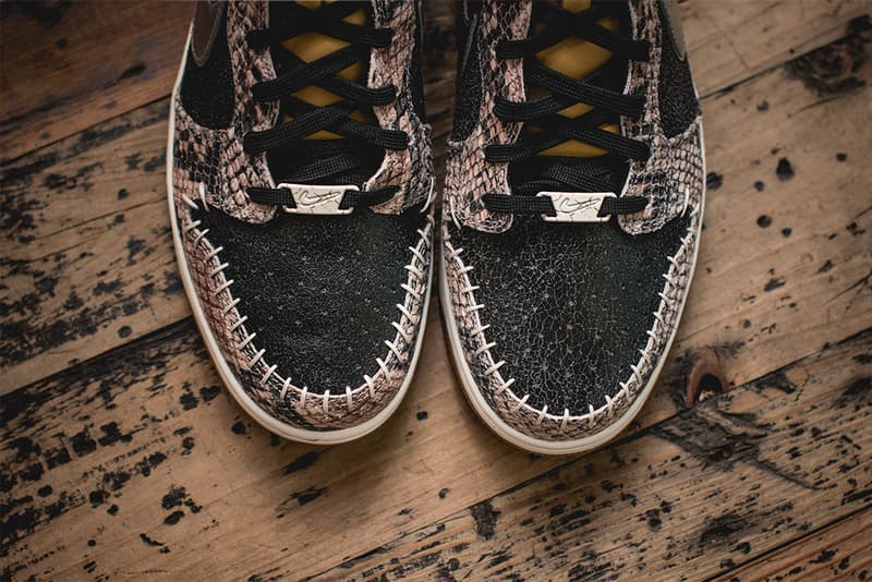 nike dunk cmft python grey