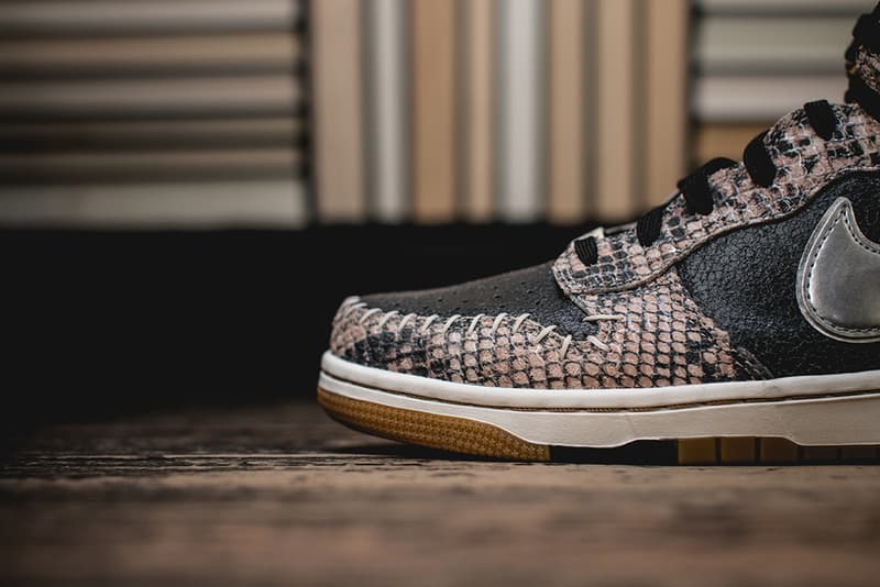 nike dunk cmft python grey