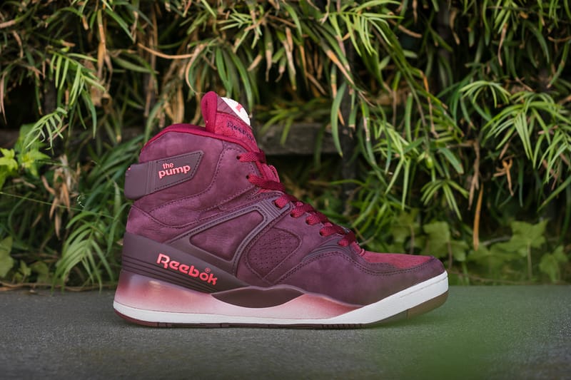 Reebok store pumps bordeaux