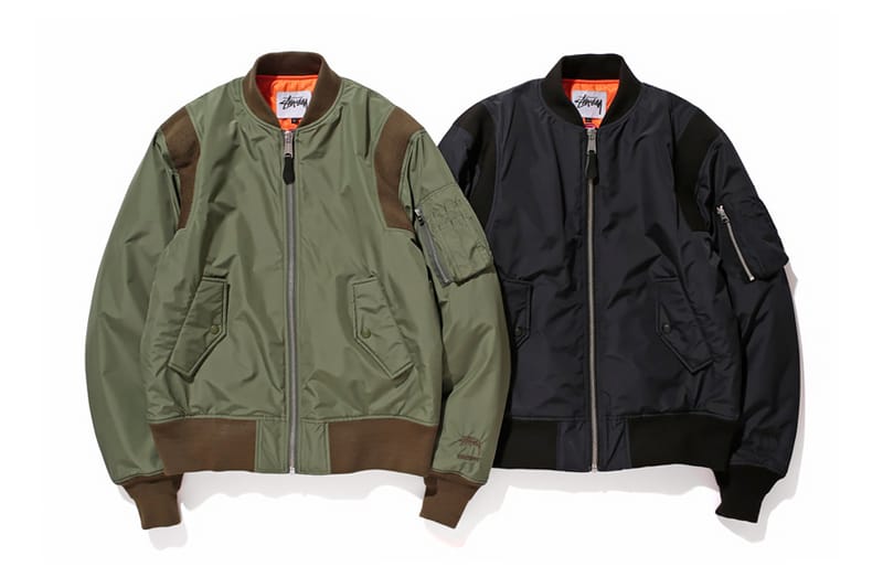 STUSSY×WINDSTOPPER MA-1-