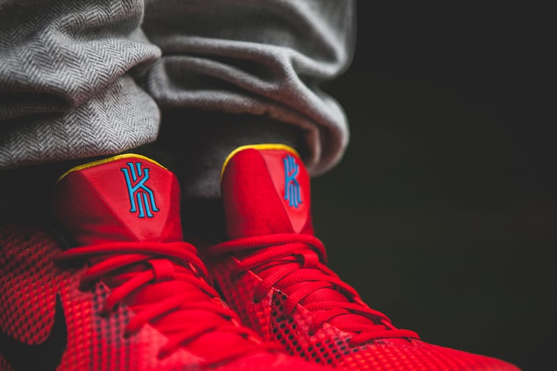 Nike kyrie 1 deceptive 2024 red sneaker with signature