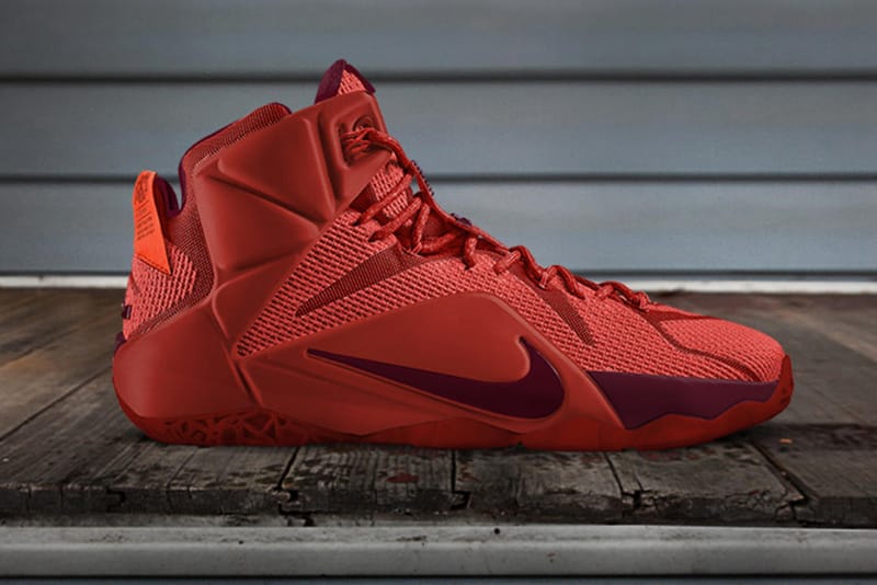 Lebron 12 orange outlet and black