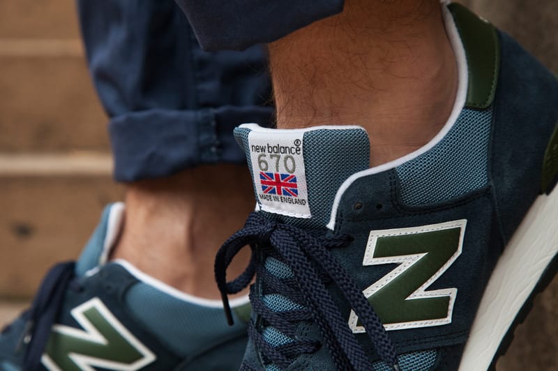 New balance 670 shop made in england green