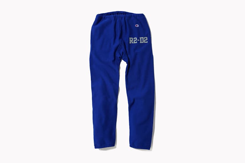 beams x champion straight hem pants