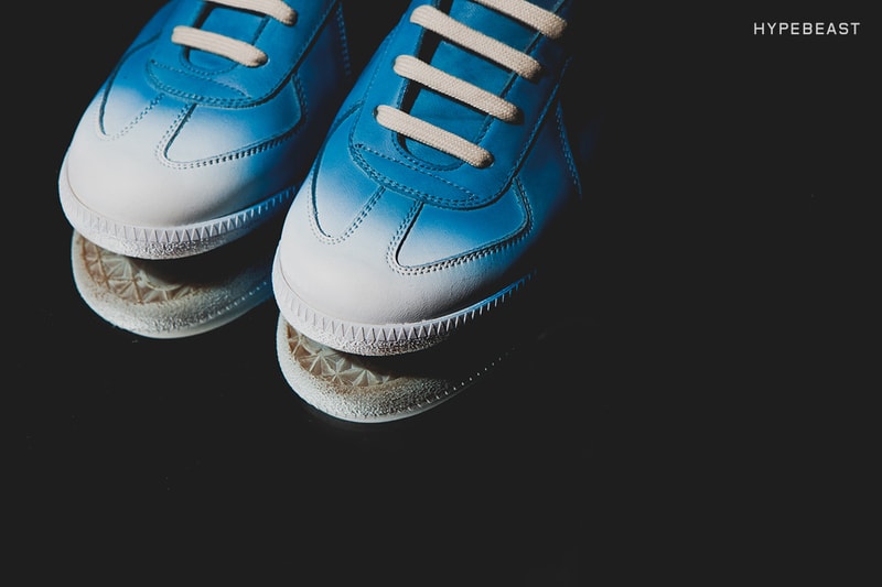 A Closer Look at the Maison Margiela Airbrush Blue Replica Sneaker ...