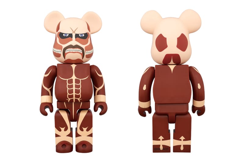 Bearbrick Attack On Titan進撃の巨人 Bearbrick x Attack On Titan Super Large Giant 400% Brown - US