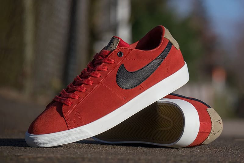 Nike sb blazer low cheap gt red