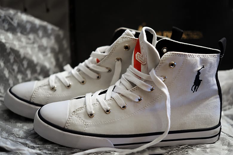 Ralph lauren high top sneakers on sale