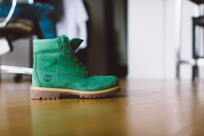 Green on sale timbs outfit