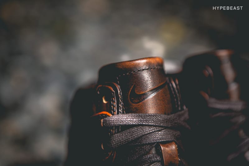 Nike dunk high burnished sales leather