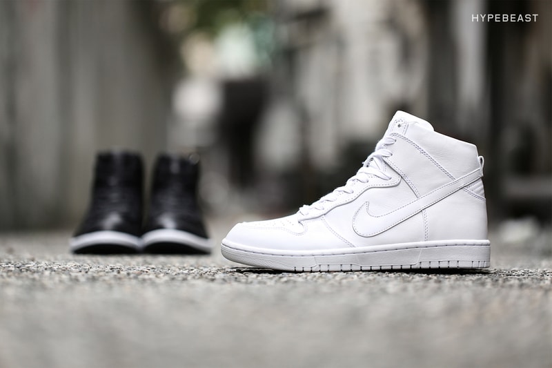 nike dunk high lux white