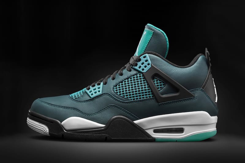 Teal black and white jordans deals