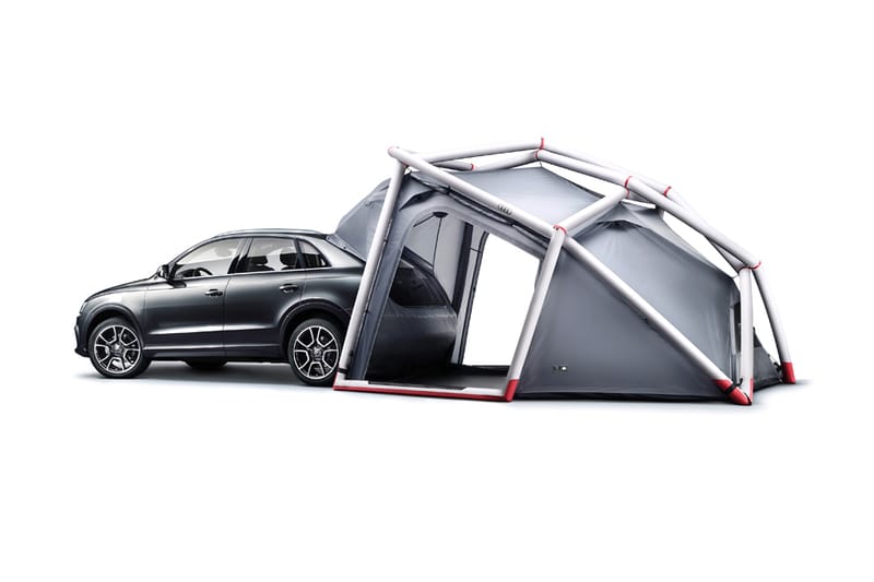 Inflatable car outlet tent