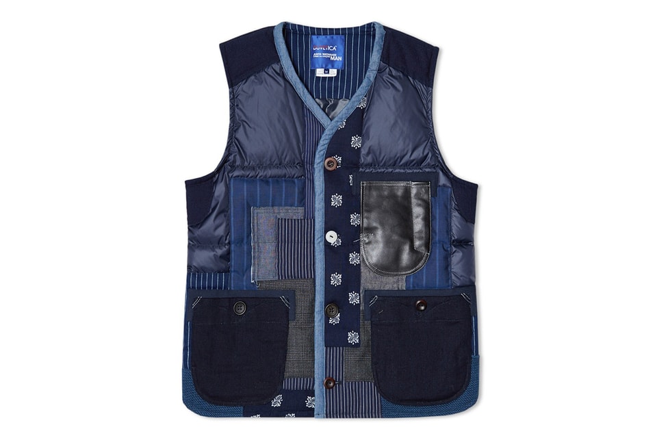 Junya Watanabe MAN x Duvetica Patchwork Down Vest | HYPEBEAST