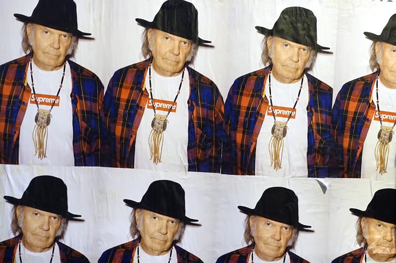 Neil young 2025 supreme poster