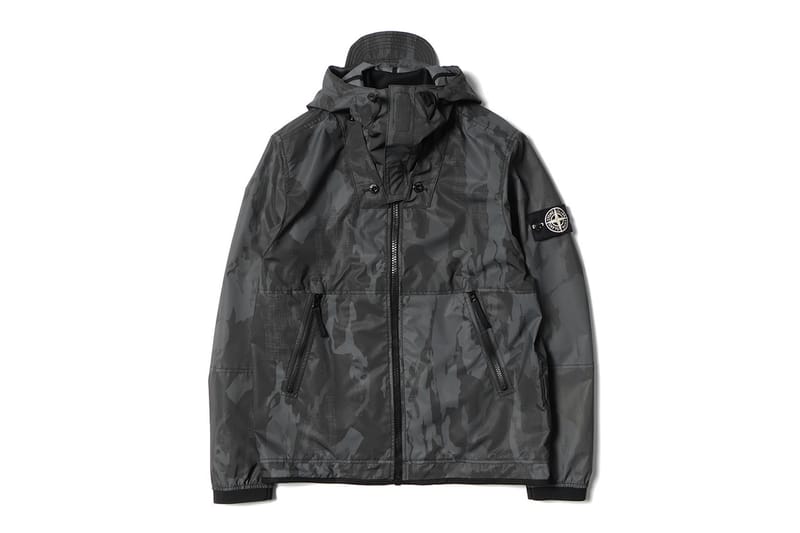 Stone Island Flowing Camo Reflex Mat Hooded Jacket | Hypebeast