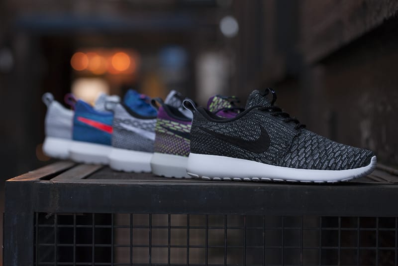 Nike flyknit clearance roshe run mens