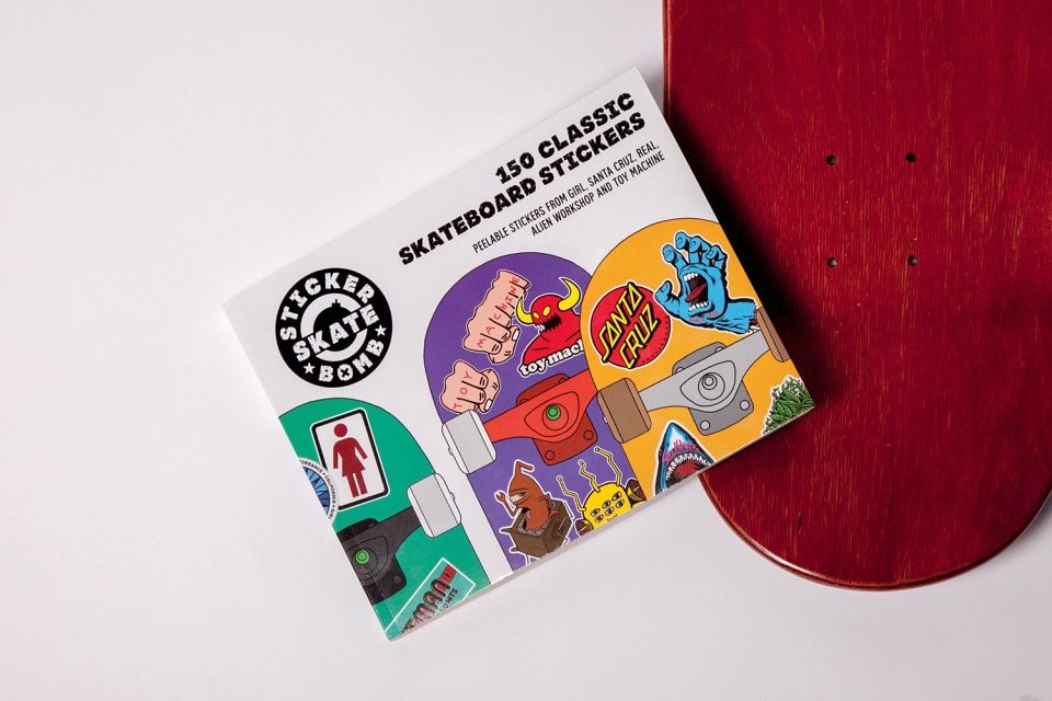 150 классических наклеек для скейтборда от Stickerbomb Skate