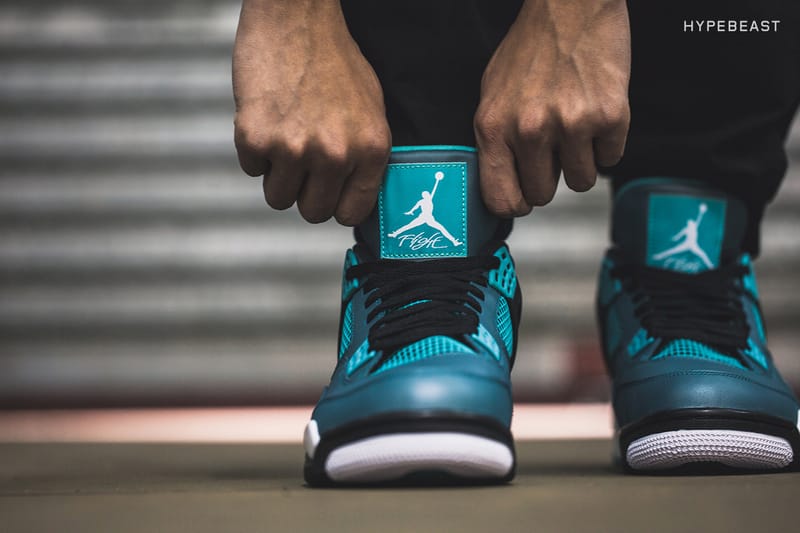 Air jordan 4 shop retro 30th teal