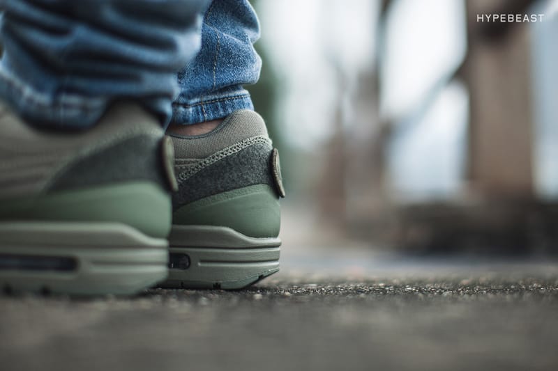 Nike air max 1 shop patch pack steel green