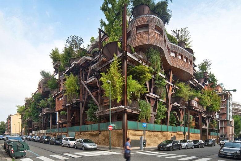 Дом на дереве, защищенный от загрязнения воздуха и шума Лучано Пиа, в Турине, Италия