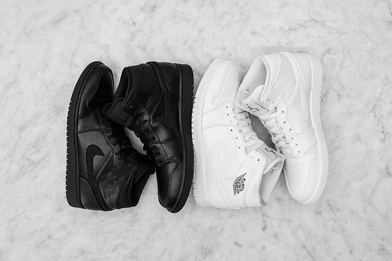 Air force jordans black and cheap white