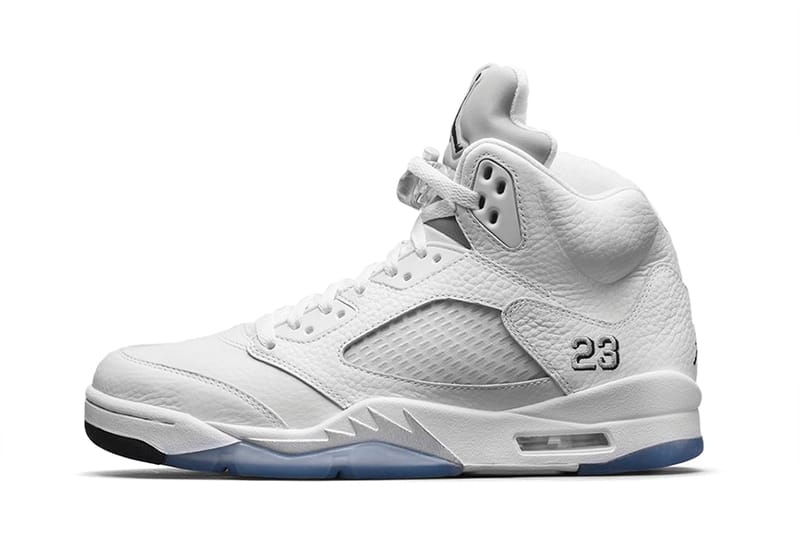 Jordan retro 5 metallic on sale