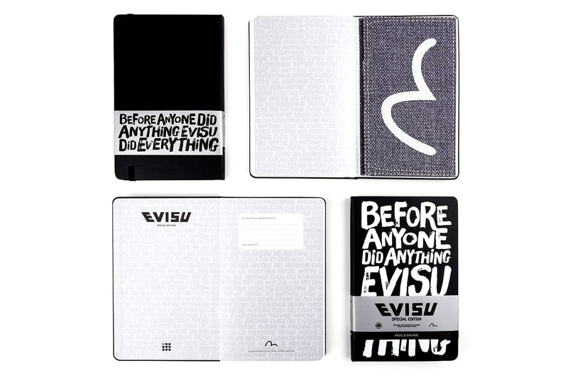 EVISU x Moleskine Special Edition Notebook Hypebeast